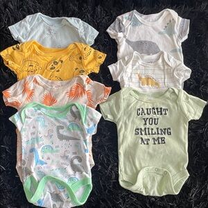 Carter's Colorful Animal Print Bodysuits